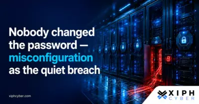 Nobody changed the password — misconfiguration as the quiet breach